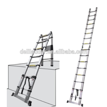 Euro Double Telescopic Aluminium ladder 5.6 meter (19 feet) - Stores at 3.5 feet - A Frame 9 feet - Dual Ultra Stabilizer